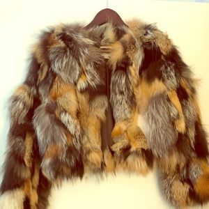 Michael Kors fur crop jacket